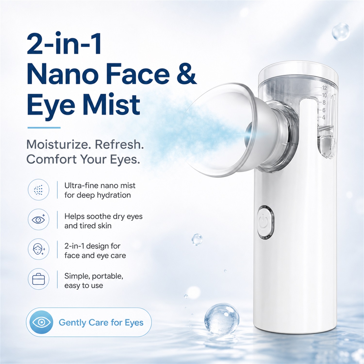 Нано-увлажнитель для глаз, неб – обзор и цена Face Steamer