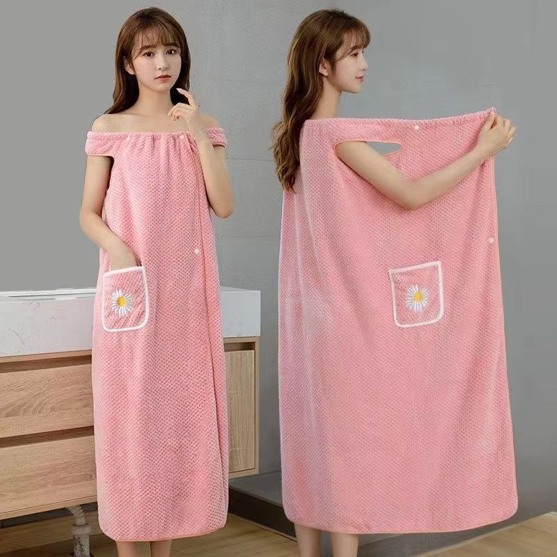 Очень длинное розовое банное п – обзор и цена Spa Towel